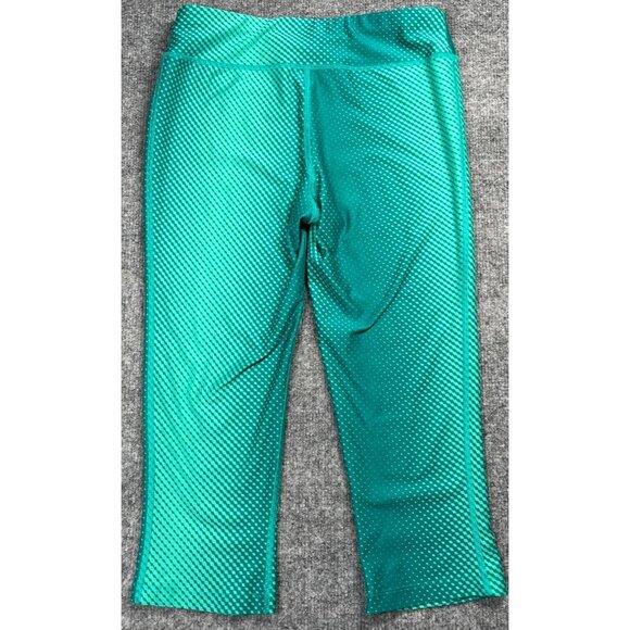 The North Face Women's Athletic Leggings S/P Turquoise Patterned Compression Fit - Picture 5 of 6
